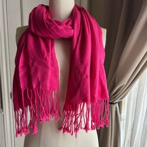 Hot pink scarf